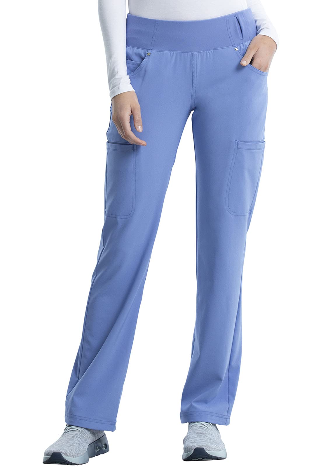Cherokee iFlex CK002 Mid Rise Pull-On Pant Ciel