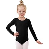 Century Star Long Sleeve Leotards for Girls 2-14 Years - Ballet Dance Leotards Toddler Girl Gymnastics Ballerina Kids Outfits