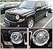 MOEBULB Chrome HeadLight Cover Front Head Light Lamp Trim for 2011-2016 Jeep Patriot (2pcs/set, Silver)