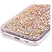 iPhone 6 Plus Case,Crazy Panda 3D Creative Glitter Design iPhone 6 Plus Quicksand Bling Adorable flowing Floating Moving Shine Glitter Case iPhone 6 Plus/6S Plus - Light gold diamonds