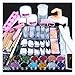Nail Art,Putars Fashion Acrylic Powder Glitter Nail Brush False Finger Pump Nail Art Tools Kit Set