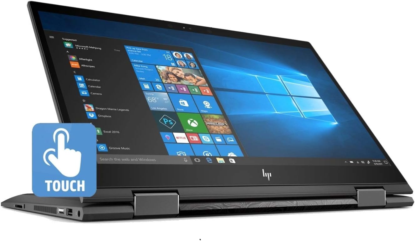 HP Envy x360 15.6-in Full HD Touchscreen AMD Ryzen 5 8GB 256GB SSD 2-in 1 Convertible Laptop (Renewed): Computers & Accessories