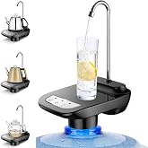 Kytree Drinking Water Dispenser Pump, Automatic Electric Drinking Water Bottle Pump for 1-5 Gallon Water Jugs, Black, KLFBALK515DS