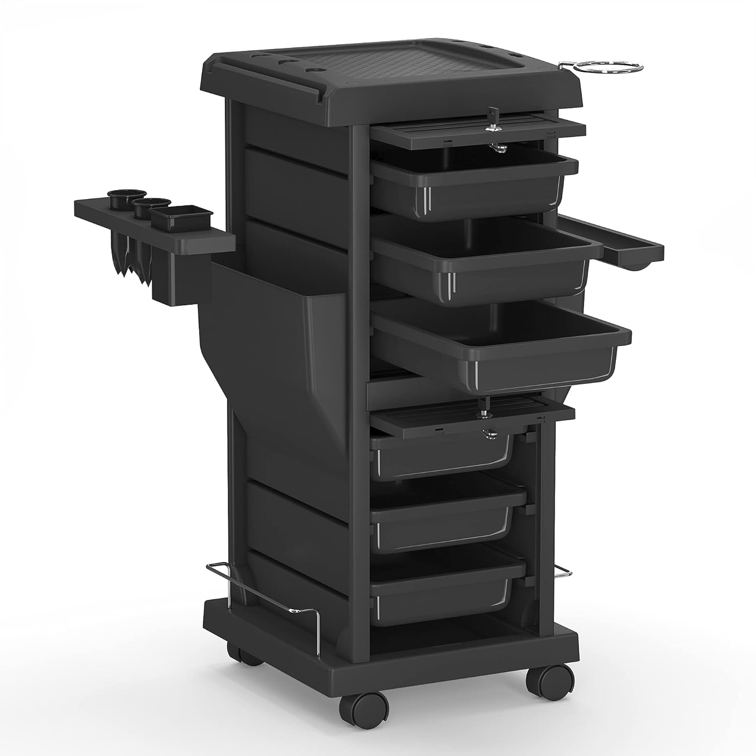 K-Salon Professional Locking Hair Salon Trolley Rolling Cart with 6 Drawer: Beauty