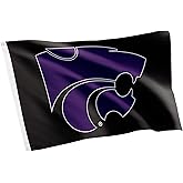 Desert Cactus Kansas State University KSU Flag - 3 x 5 Feet Wildcats Banner, Indoor/Outdoor Durable Fabric, 100% Polyester Design (Style D)