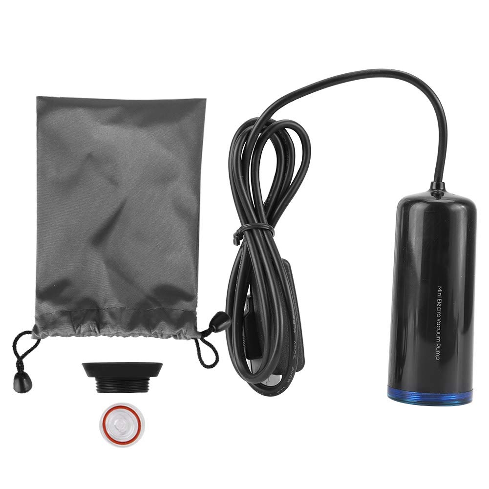 Vacuum Pump - Abs Electric Air Pump Mini Electric Vacuum Bag Pump Electric Automatic Compression Machine with Receiving Bag USB Air Pump for Vacuum Storage Bags(5V)
