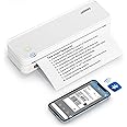 Imprimante Thermique Portable A4 Sans Fil - Bluetooth, Batterie 2600mAh, Papier Thermique, Compatible Smartphone Et Ordinateur