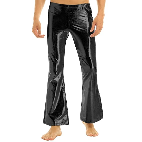 men's 70's high waisted trousers