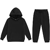 Boys 2 Pieces Sweatsuits Pullover Hoodie and Sweatpants Girls Fashion Tracksuit Set Birthday Outfits