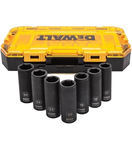 DEWALT Lot 8 Clés Mixtes à Cliquet SAE - Technologie DirectTorque, 72 Dents, Étui Verrouillable, Anti-Arrondi, Qualité Pro DWMT74733