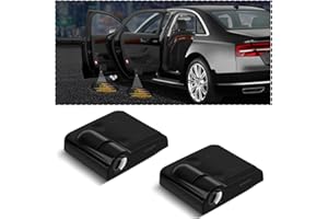 LKAHG 2Pcs Universal Car Door Lights Logo Projector, Auto Door Projection Wireless LED Welcome Courtesy Light, Welcome Ghost Shadow Lamp Vehicle Accessories Fit for Most Cars (Style F)