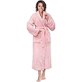 PAVILIA Womens Robe Fleece Plush Soft, Fluffy Fuzzy Cozy Warm Bathrobe, Shower Spa House Long Robe for Women