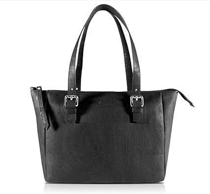 black vegan handbag