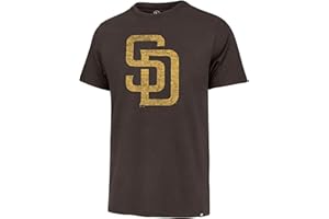 '47 MLB Men's Distressed Imprint Match Team Color Primary Logo Word Mark T-Shirt