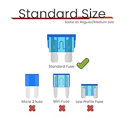 (25Pcs) 15 Amp Standard Car Fuses, 15A Automotive