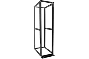 Raising Electronics Server Rack 4 Post Open Rack Frame Rack Enclosure 19 Inch Adjustable Depth Aluminum (42U,82Inch Height)