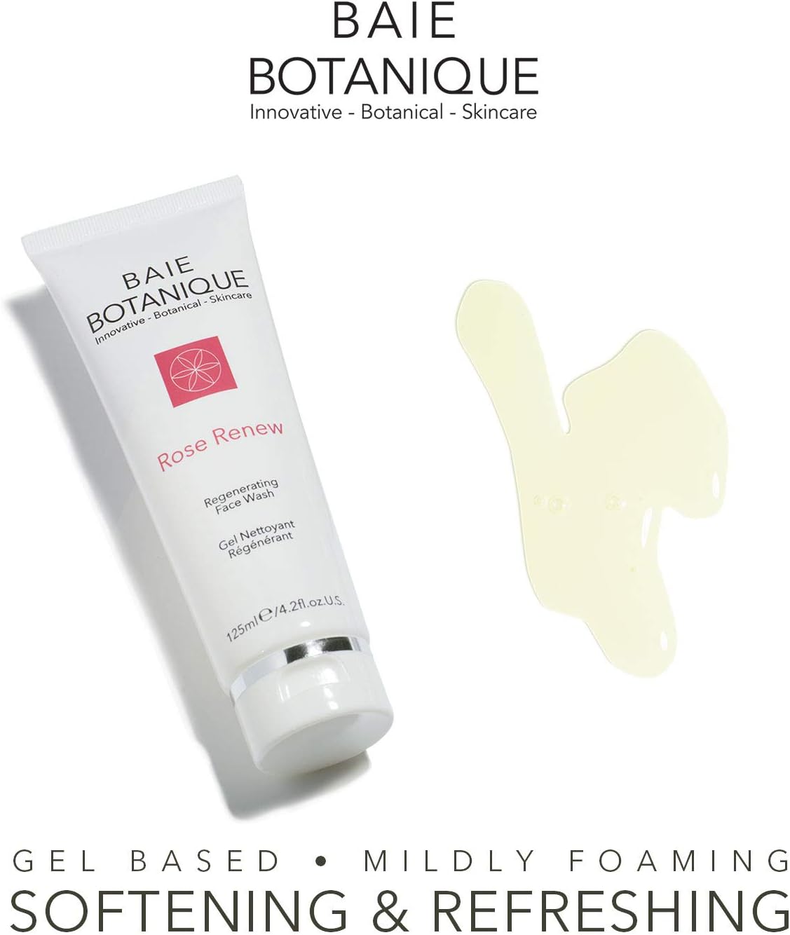 Organic Daily Face Wash Gel, Rose & Aloe Facial Cleanser, 100% Natural & Vegan, Paraben & SLS Free - Image 4