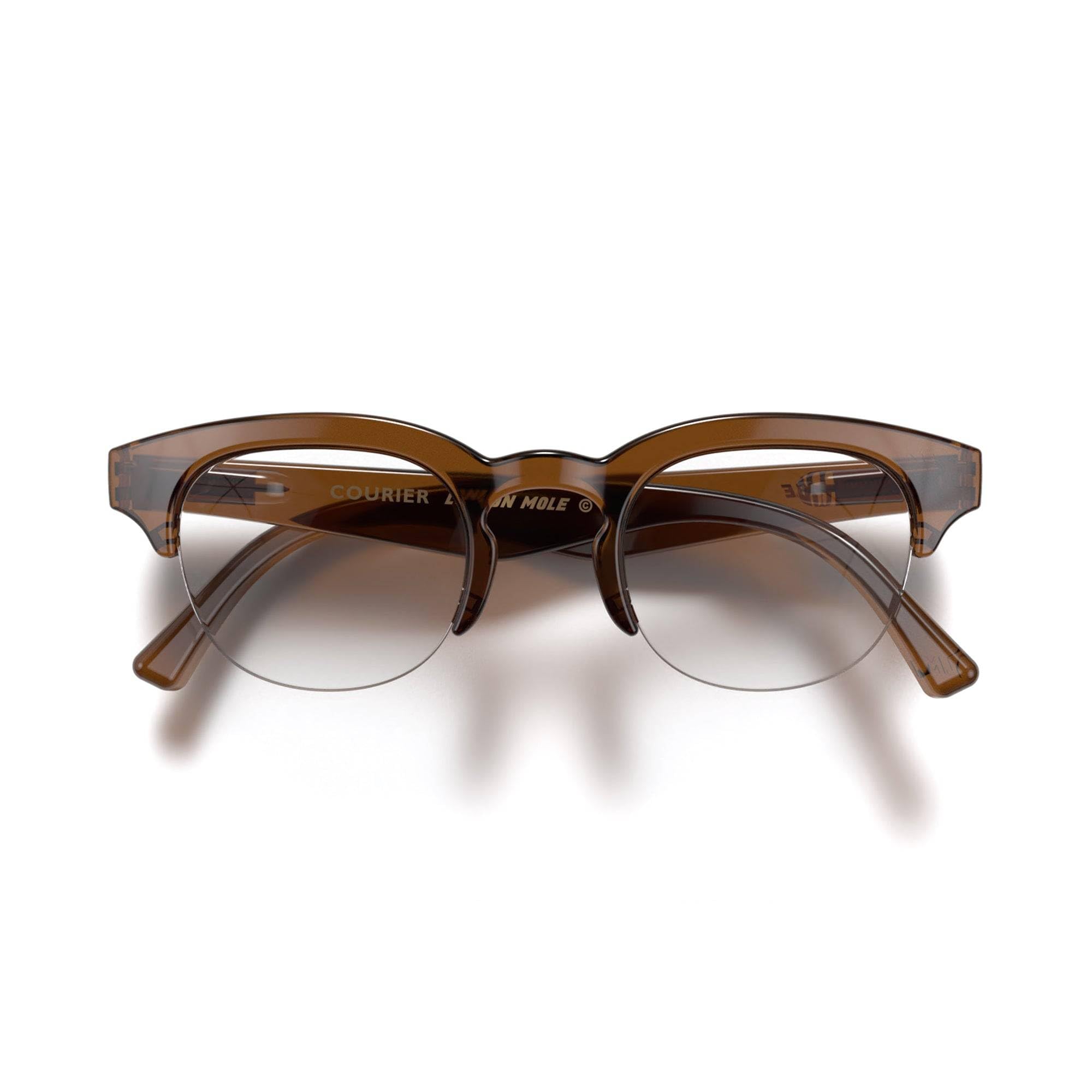 LONDON MOLE® Courier reading glasses | Classic vintage browline readers | Men’s Women’s Unisex | Spring hinges
