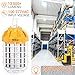 100W LED Drop Light for 400-500W HID/HPS/MH Replacement, 13,500 Lumens, Spring Loaded Safety Latch, High Bay Lighting, Wire Guard, 100-277VAC Rated, UL Listed & DLC Qualified (5000K Cool White)