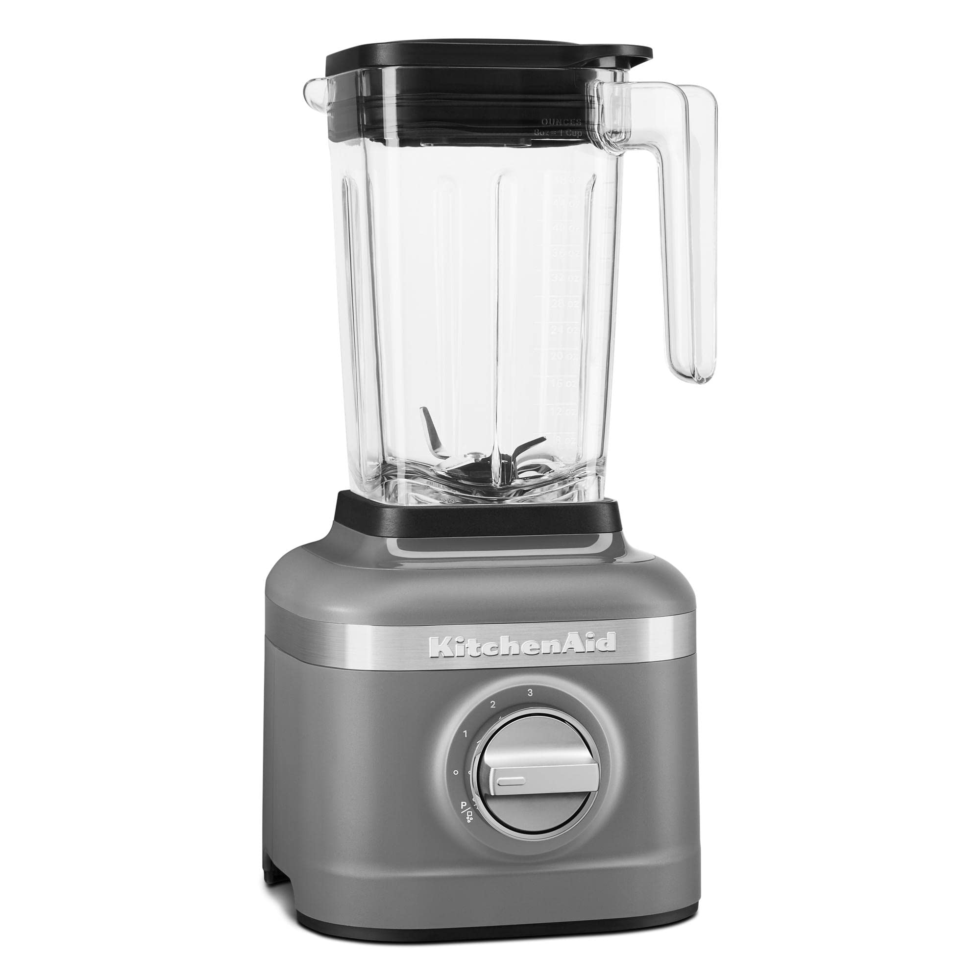 KitchenAid K150 Licuadora trituradora de hielo de 3 velocidades con 2 jarras de licuadora personales - KSB1332Y y KFC3516CU Picadora de alimentos de 3,5 tazas, Contour Silver
