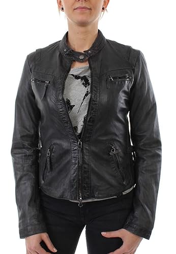 Oakwood Lederjacke Women Delicatessen 61837 Schwarz