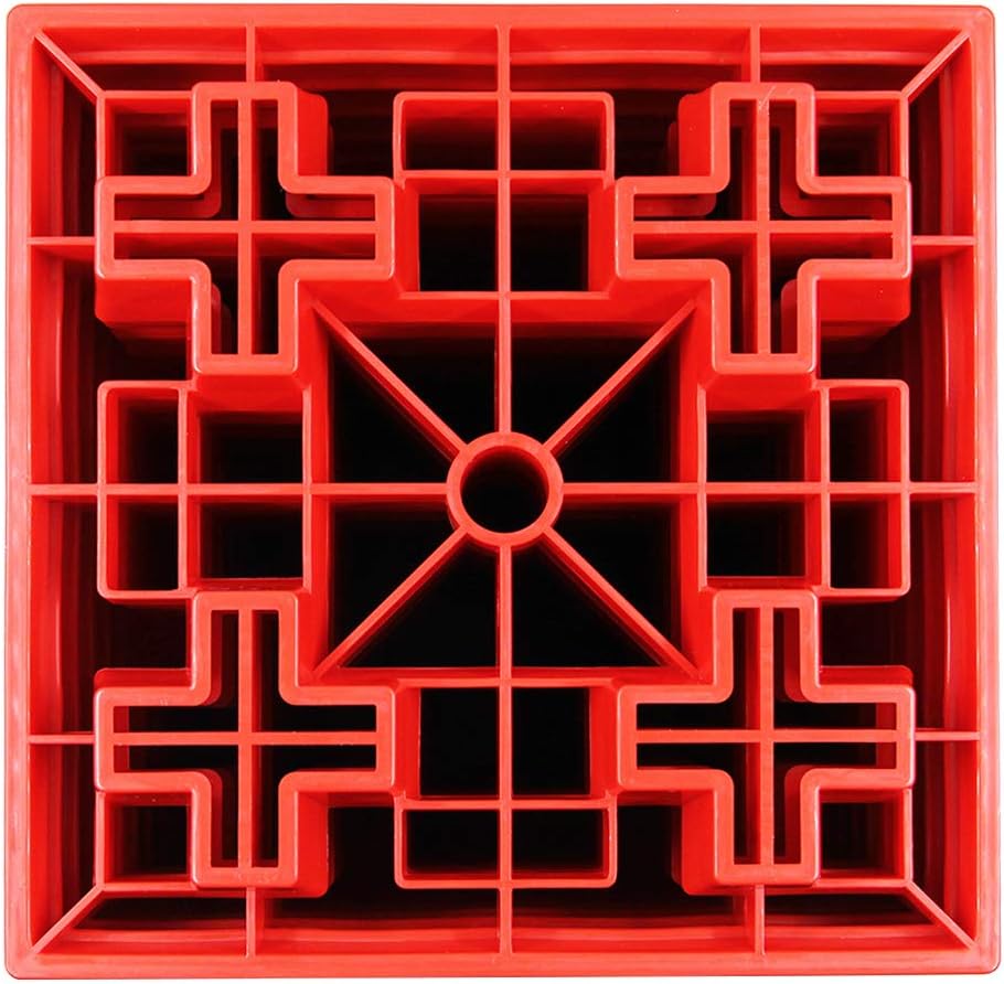 yosager 10 Pack Heavy Duty Leveling Blocks, Ideal for Leveling Single and Dual Wheels, Camper Levelers, Tongue Jacks, Hydraulic Jacks, Stabilizer Jacks, Red: Automotive