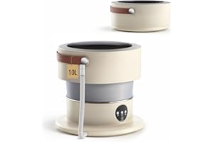 ANTOMIN Portable Washing Machine, 10L Mini Washing Machine, Foldable Small Clothes Laundry Washer Machine, Deep Cleaning of Underwear, Small Clothes, Suitable for Apartments, Dormitories, Hotels