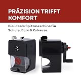 Westcott Pencil Sharpener Black E-14216 00 with Table Clamp 7-12 mm view 2