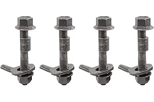 ApplianPar Pack of 4 12mm Cam Bolt Kit Adjustable Camber Correction Alignment Kit for Vehicles Four Wheel