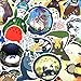 64PCS My Neighbor Totoro, Clear Stickers No-Duplicate Waterproof Vinyl Stickers for Skateboard Luggage Helmet Guitar (Totoro)