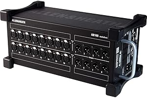 Allen & Heath AB168 Remote Audio Rack/Portable Stage Box for GLD and Qu Series, 16 XLR Input, 8 XLR Output (AH-AB-168)