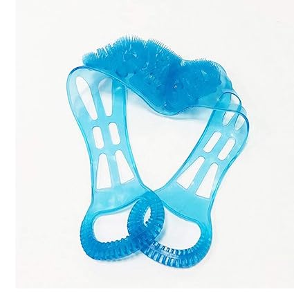 FEELING MALL Silicone Dual Sided Back Scrubber Brush and Massager Foot/Sole Cleaner Shower Bath Belt
