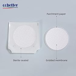 COBETTER 100Pack MCE Gridded Membrane Filter 47mm