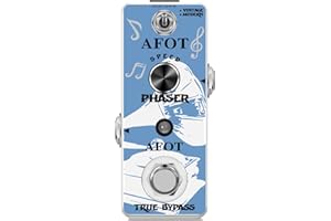 AFOT Phaser Guitar Pedal,Vintage Phase Effect Pedal Analog Phase Effects Mini Pedal with Classic Vintage Modern Modes True Bypass