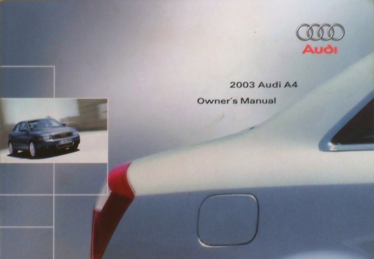 2003 Audi A4 Owner's Manual Unknown Binding – 2002