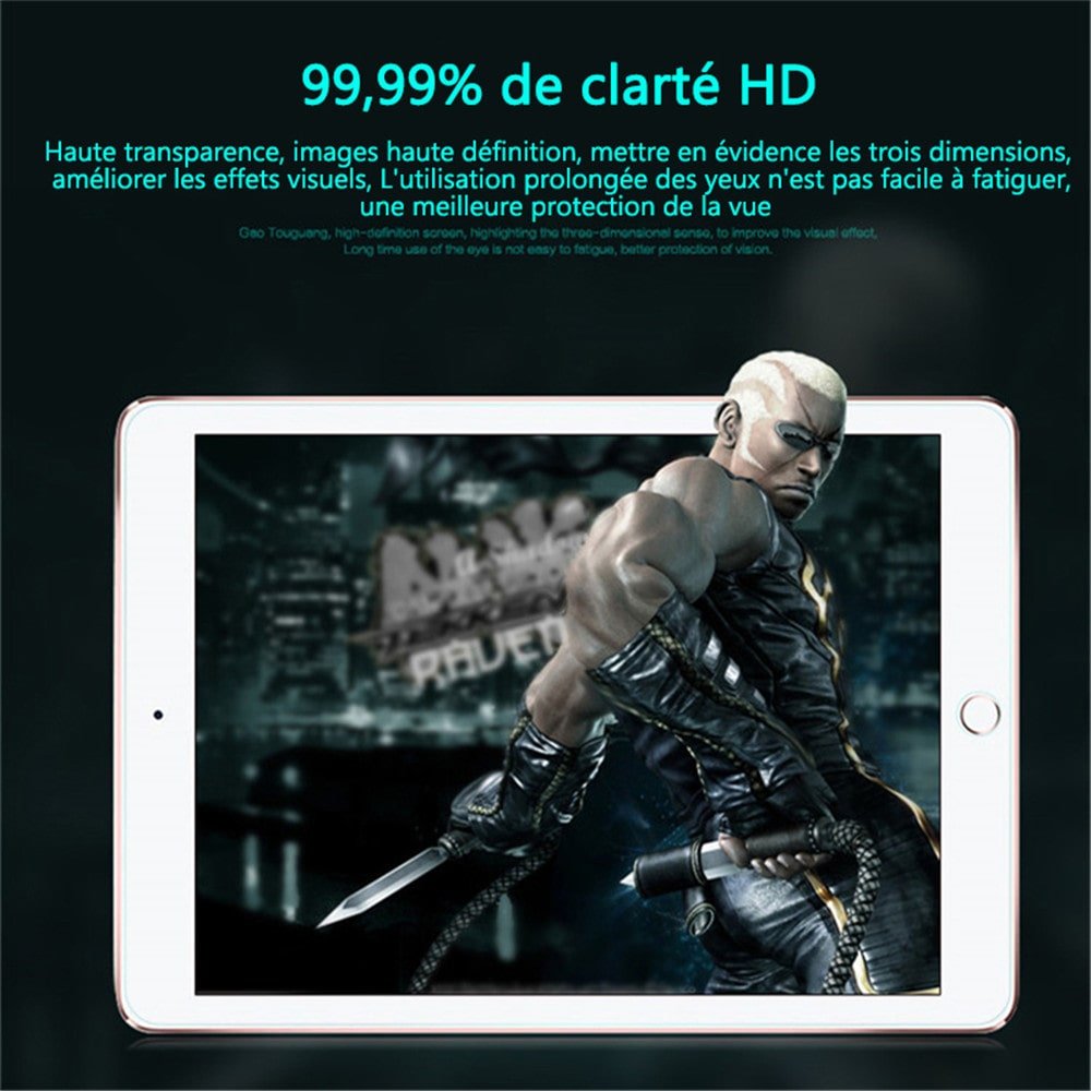 ZEBLUN Verre Trempé iPad 2017/2018 - Film Protection Ecran iPad Air 2/1, iPad Pro 9.7, Glass Renforcé (x3), Screen Protector pour Nouveau Apple iPad 9.7 Pouces, Protecteur d\'Écran, Dureté 9H, Ultra Résistant 0.26 mm, Affichage Retina