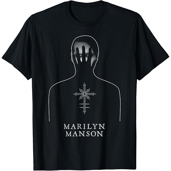 T-shirt Marilyn Manson 'Red Lips' Noir - Neuf Avec étiquettes - Merchandising Officiel