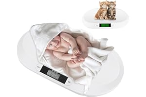 3-in-1 Digital Baby Scale with LCD Display, High Precision Electronic Scale for Infant Toddler Pet Food Weight Measurement, I