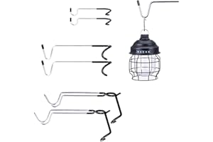 ChimimeDecor 6 PCS Camping Lantern Hanger Hooks, Tent Light Lamp Hanging Hooks, Water Bottle Holder, Stainless Steel Bird Fee