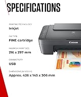 Canon PIXMA MG2551S All-in-One Printer USB Connected Home Use view 6