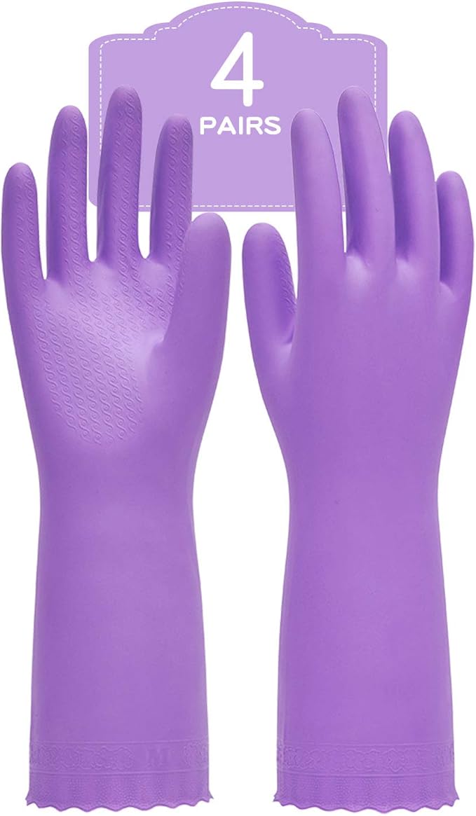 Pacific PPE 4Pairs Household Glove Reusable Cleaning