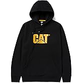 Caterpillar Men's Trademark Hoodies with Embroidered CAT Front Logo, S3 Cord Management System, and Pouch Pocket
