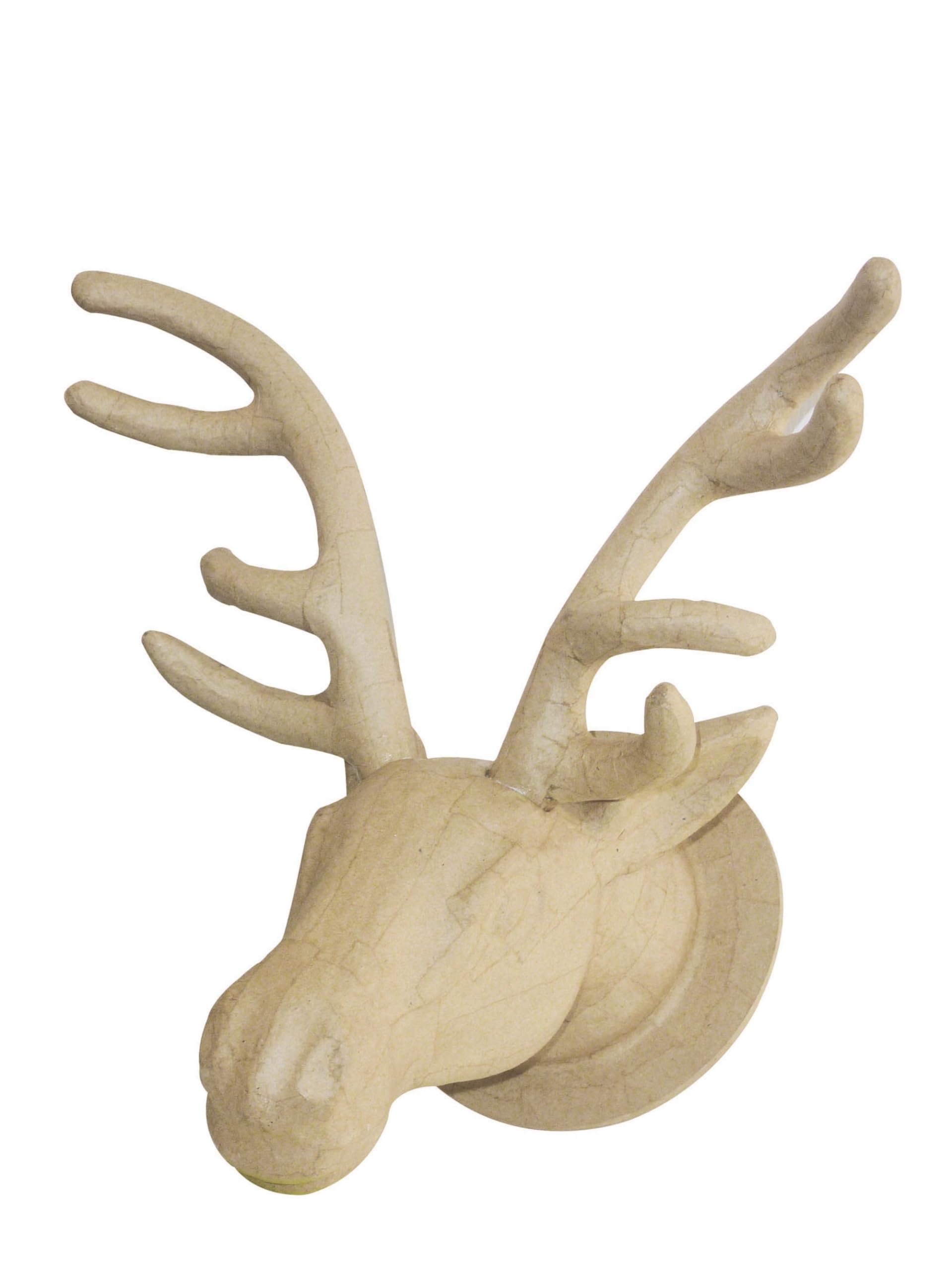 Décopatch Reindeer Trophy Head Mache, Brown
