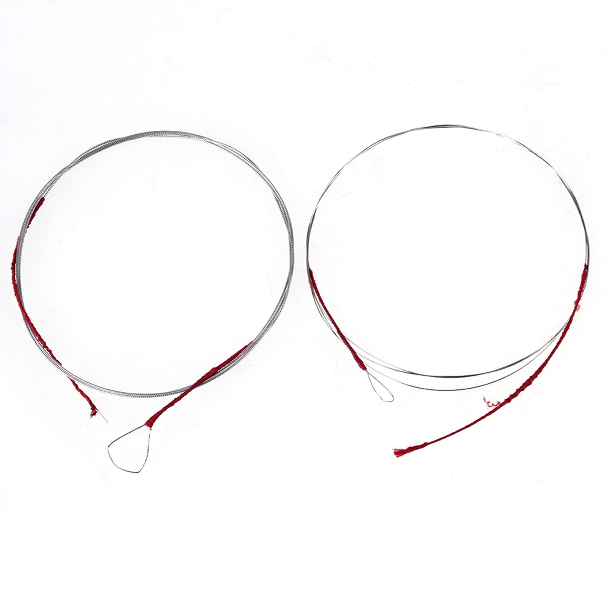 BQLZR Silver Chinese Musical Instruments Erhu Inner&Outter Strings Chinese Violin Strings Pack of 2