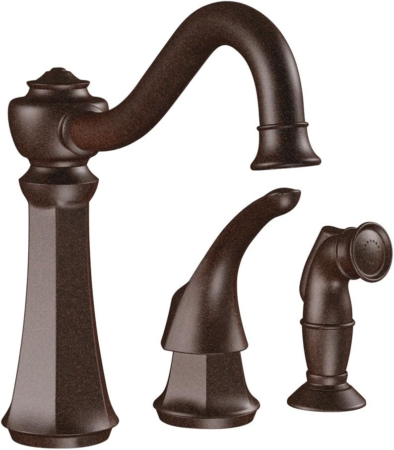 Moen 7065orb Vestige Single Handle Kitchen Faucet With Side Spray