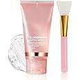 Ayzololo Collagen Night Wrapping Mask,Overnight Collagen Wrapping Mask,Collagen Peel Off Face Mask,Elasticity and Hydration Care,2.53 fl.oz(Brush Included)