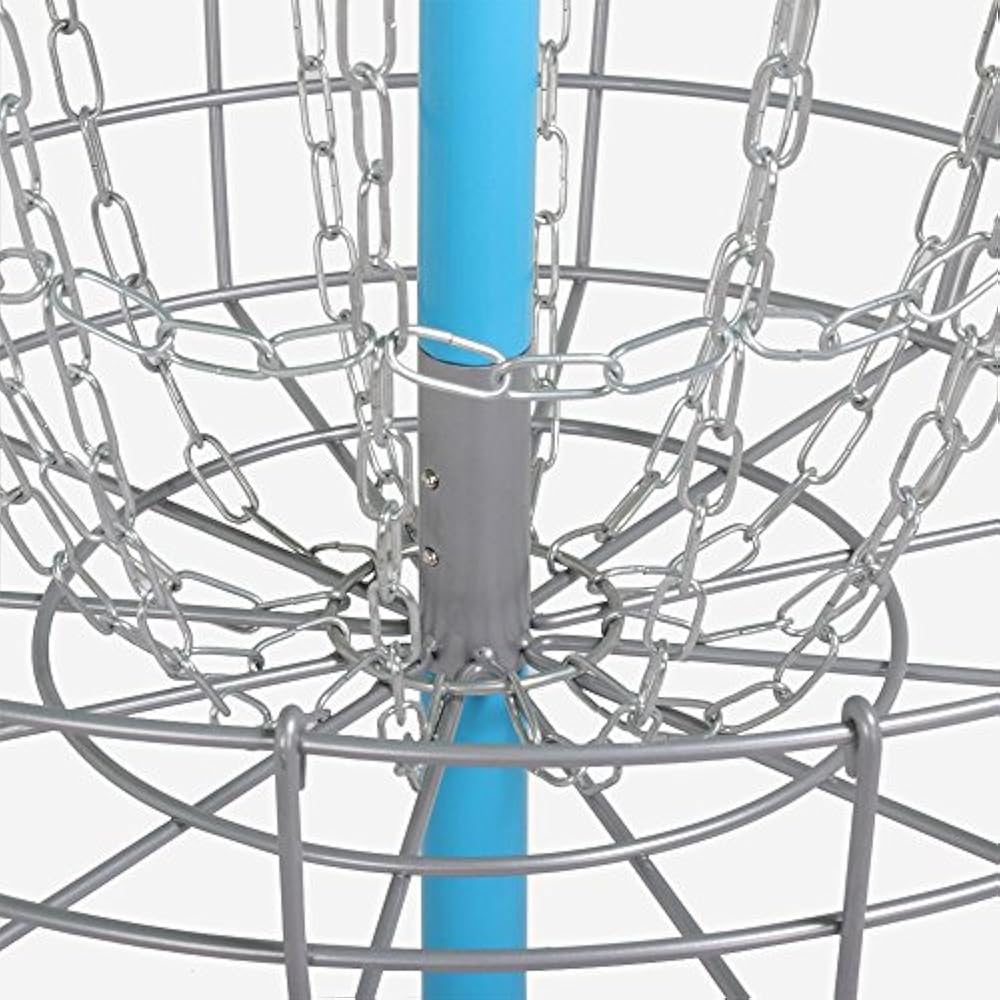 Portable Disc Golf Basket Lightweight Double Chains Practice Target