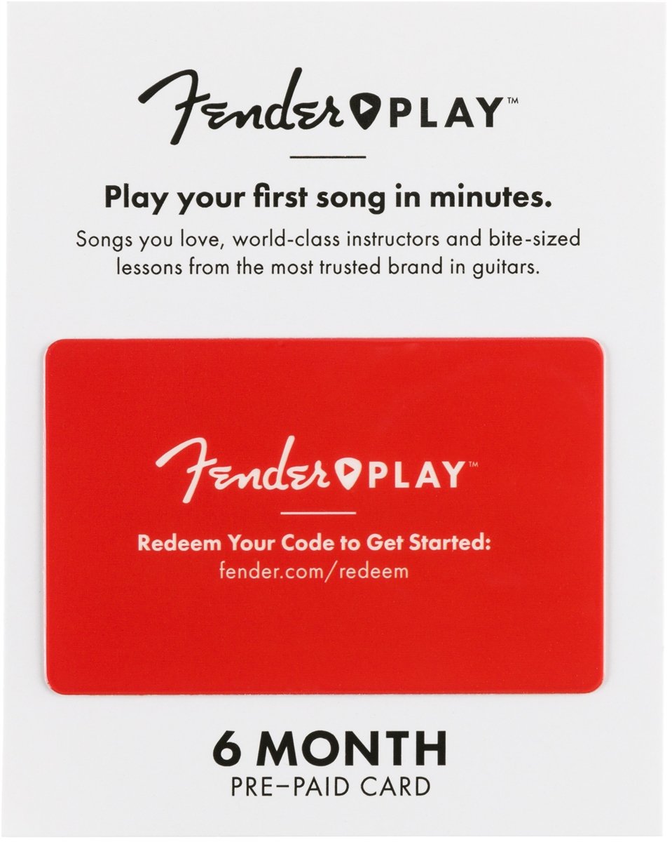 Fender Play 6 Month Pre-Paid Gift card 6206700021
