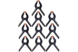 Duramex (TM) 10PCS 10 Pack Muslin Backdrop Spring Clamp 4 inches 11 Centimeters Clip for Photo Studio Photography Backgrounds