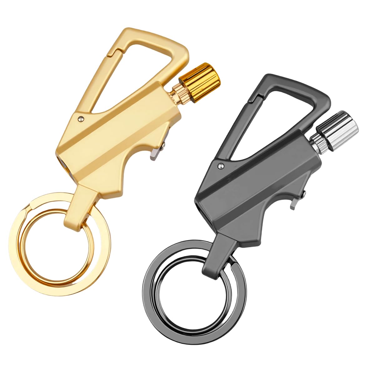 Photo 1 of 2 Pack Permanent Match Keychain Lighter, Metal Infinity Lighter, Forever Lighters with Bottle Opener, Waterproof Match, EDC Emergency Matchstick, Survival Flint Fire Starter (Fuel Not Included)